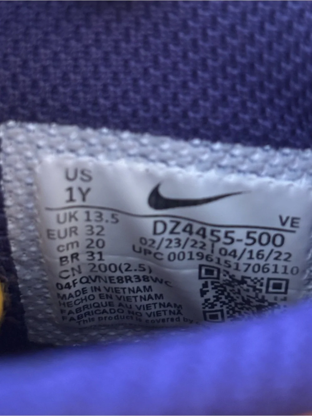 Nike Dunk High Purple & Gold High-Top Sneakers